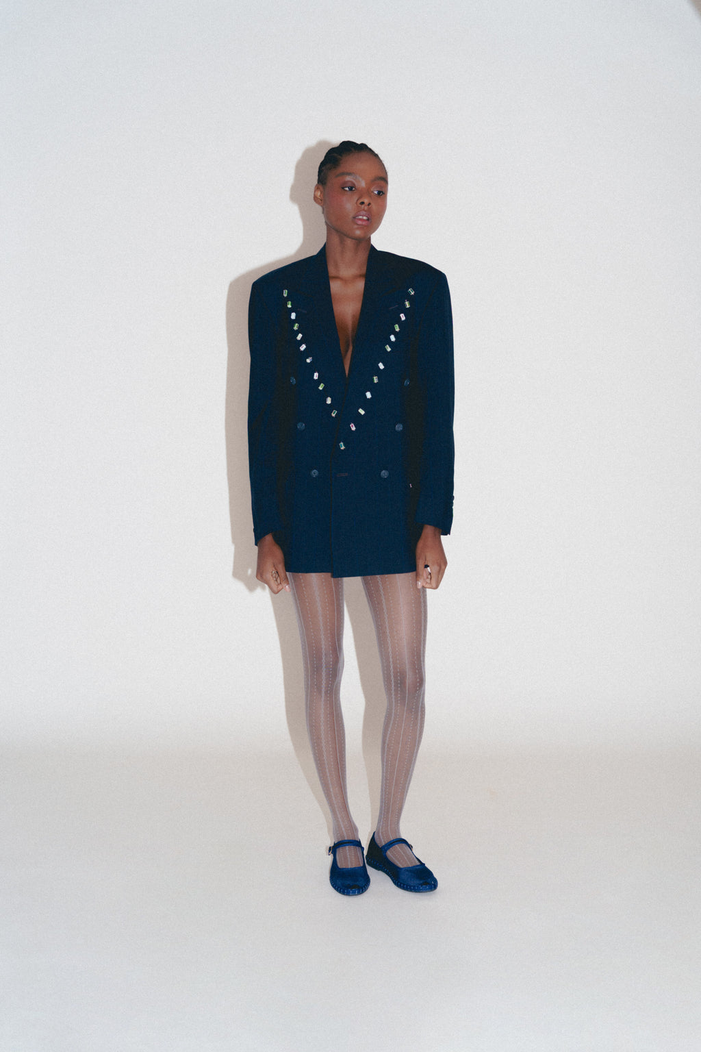 DARK BLUE LAPEL CERAMICS