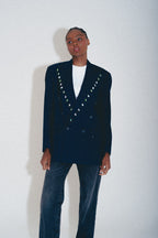DARK BLUE LAPEL CERAMICS